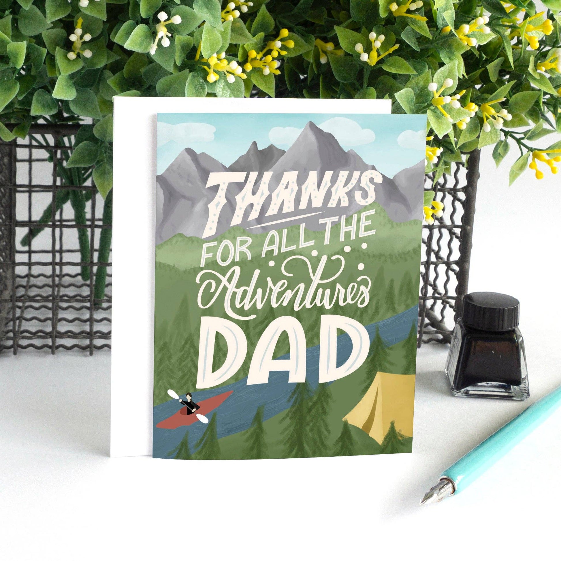 Thanks for all the Adventures Camping Father's Day Card - Summit and Nest