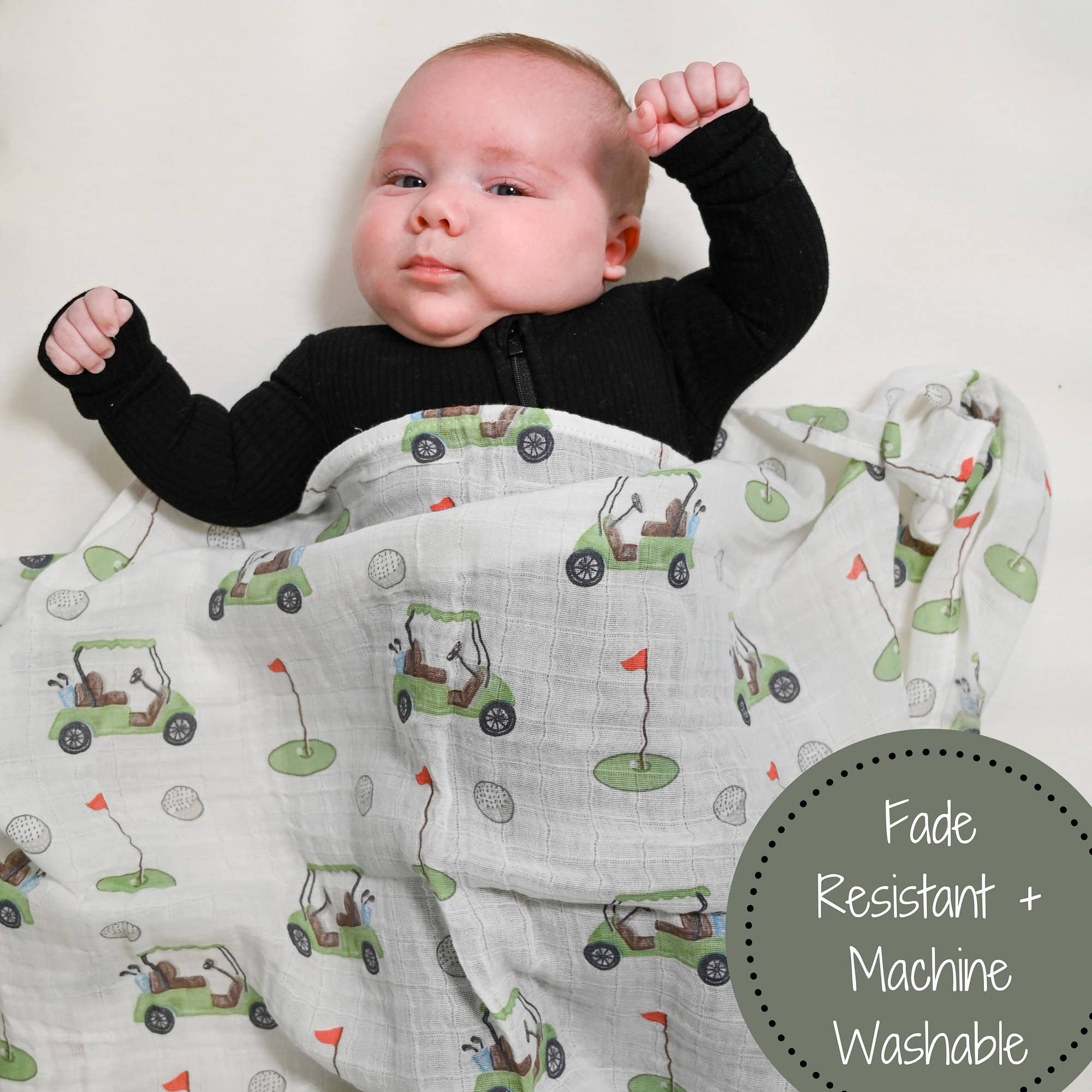 Golf A Round Swaddle Blanket - Summit and Nest