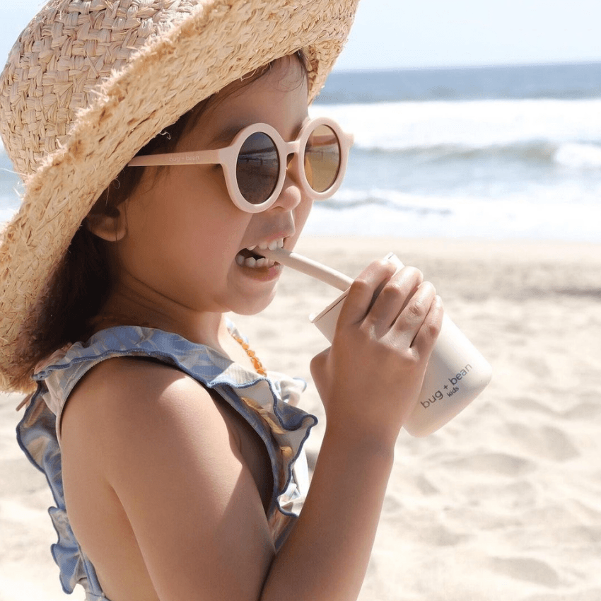 Kids Recycled Plastic Sunglasses- Pale pink - Summit and Nest