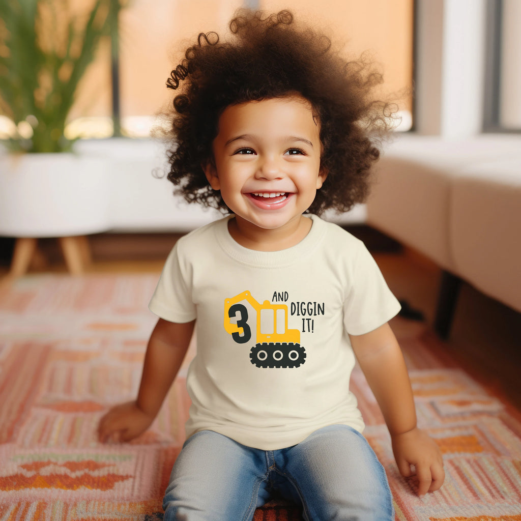 Diggin it birthday (Customized)- Children's shirt and infant bodysuit - Summit and Nest
