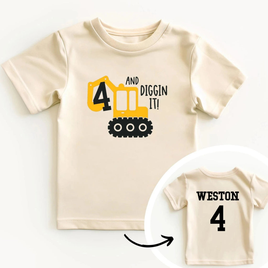 Diggin it birthday (Customized)- Children's shirt and infant bodysuit - Summit and Nest