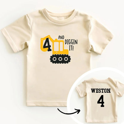 Diggin it birthday (Customized)- Children's shirt and infant bodysuit - Summit and Nest