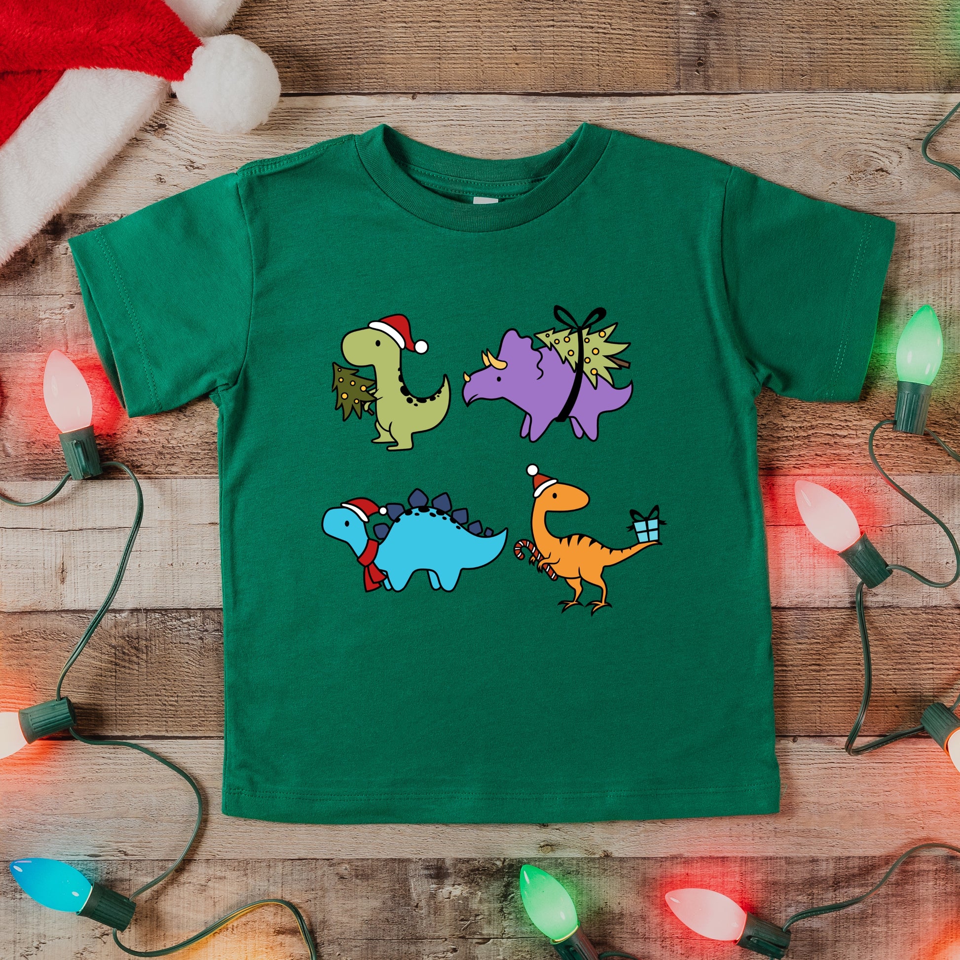 Christmas dinos- Children's shirt and infant bodysuit - Summit and Nest