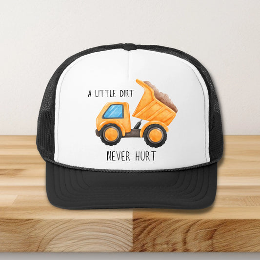 A little dirt never hurt- Kids trucker baseball hat - Summit and Nest