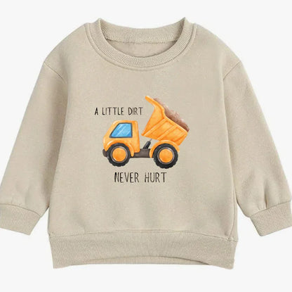 A little dirt never hurt- Organic cotton infant and toddler sweatshirt - Summit and Nest