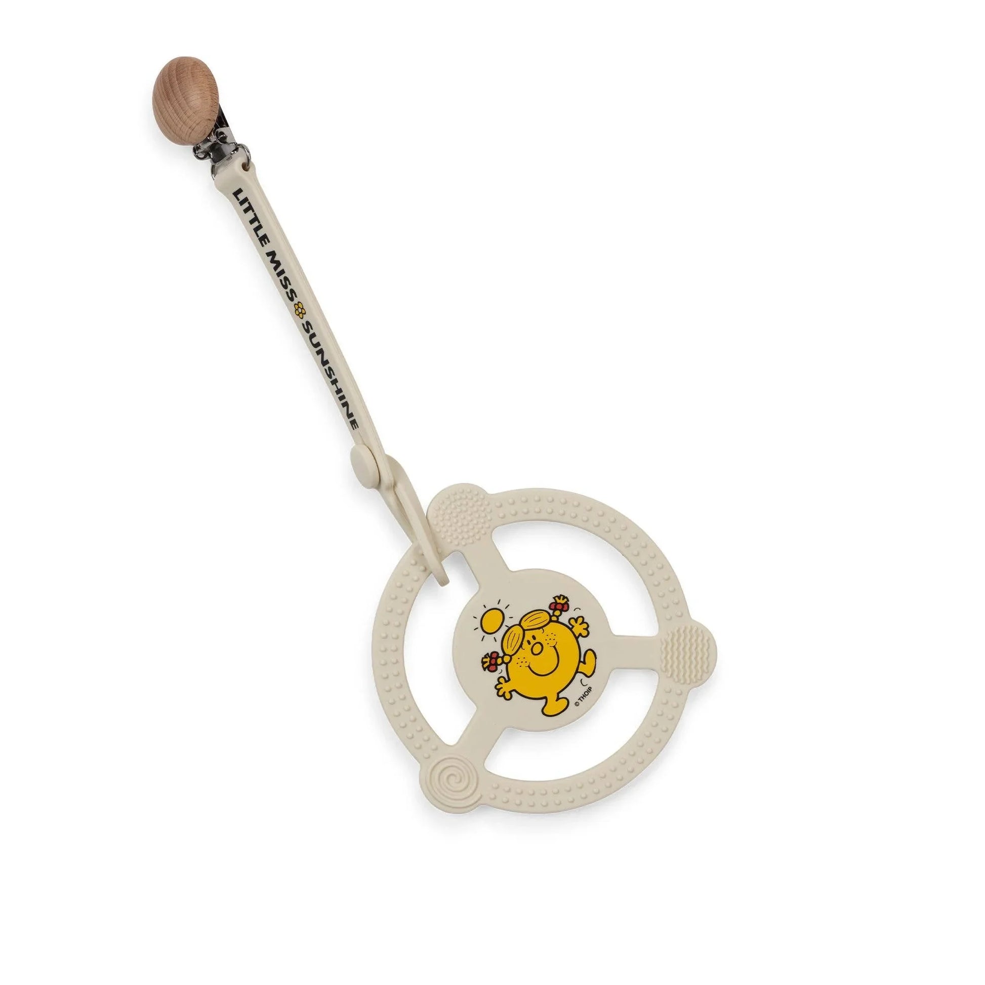Little Miss Sunshine Teether Ring w/ Detachable Clip - Summit and Nest