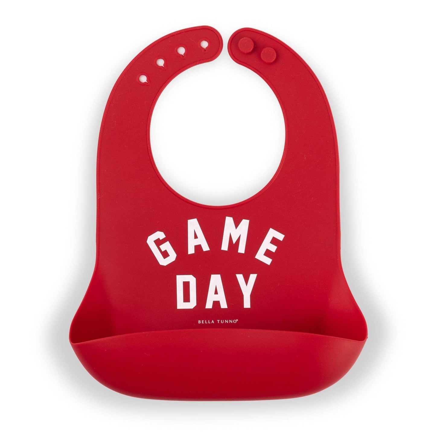 Game Day- Red- Silicone Wonder Bib - Summit and Nest