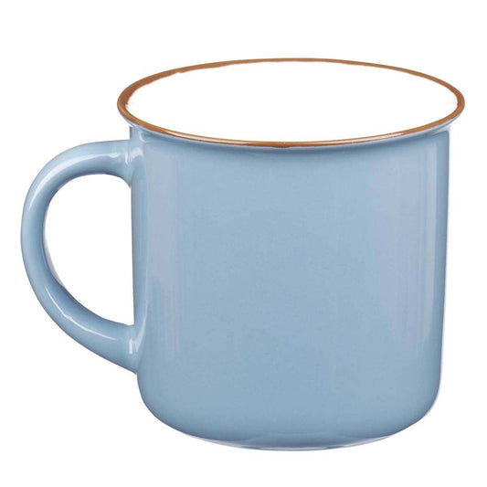 All Things Through Christ Blue Camp Mug