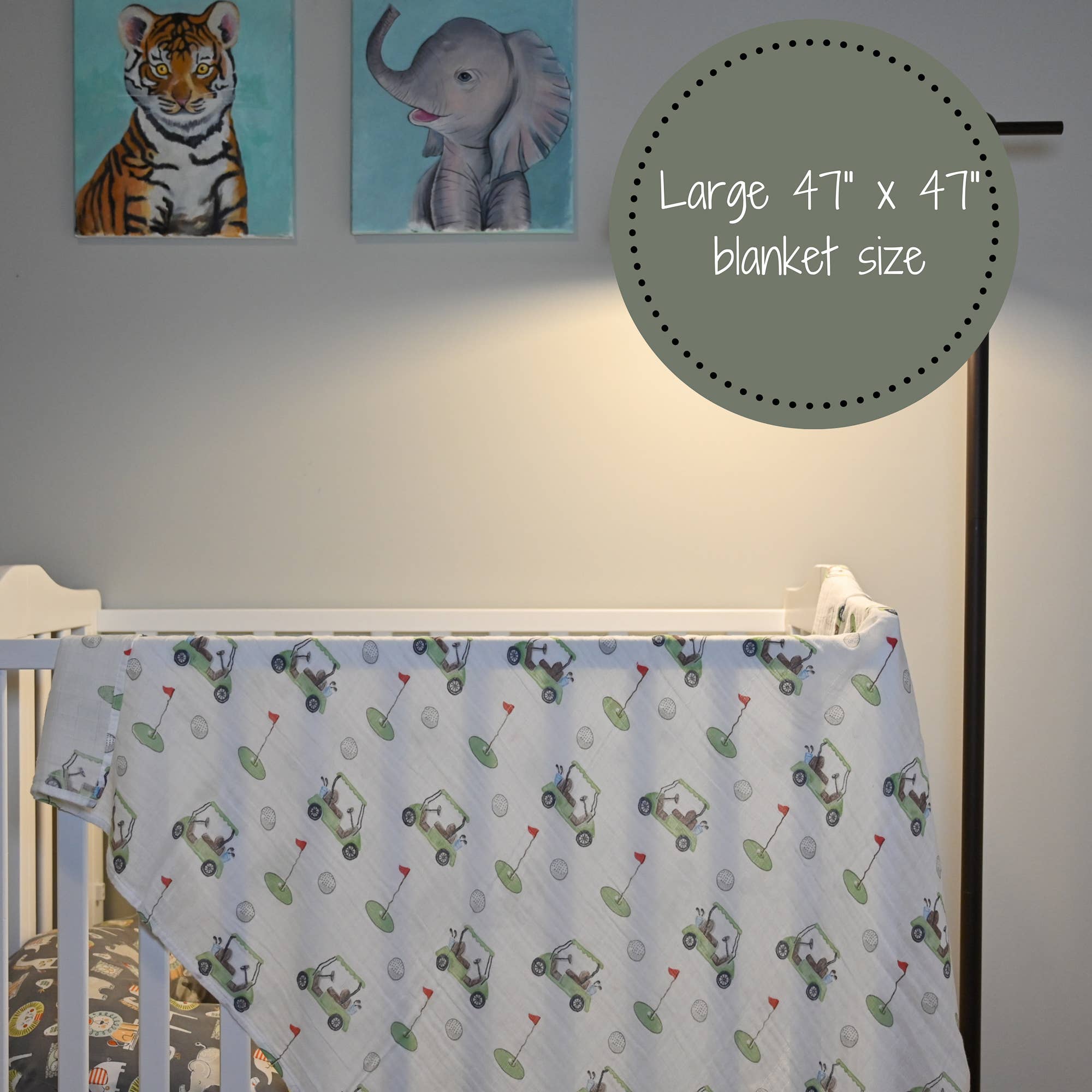 Golf A Round Swaddle Blanket - Summit and Nest