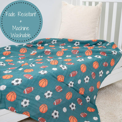 Little Athlete Swaddle Blanket - Summit and Nest