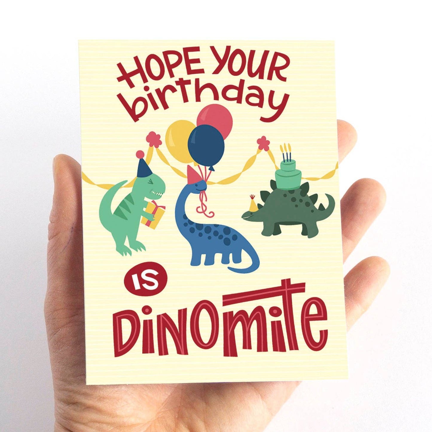 Dino-mite Children's Dinosaur Birthday Card - Summit and Nest