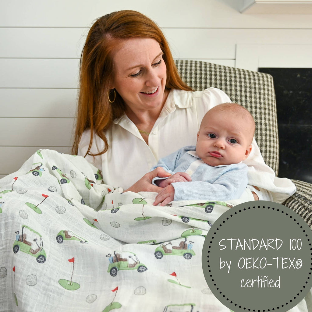Golf A Round Swaddle Blanket - Summit and Nest