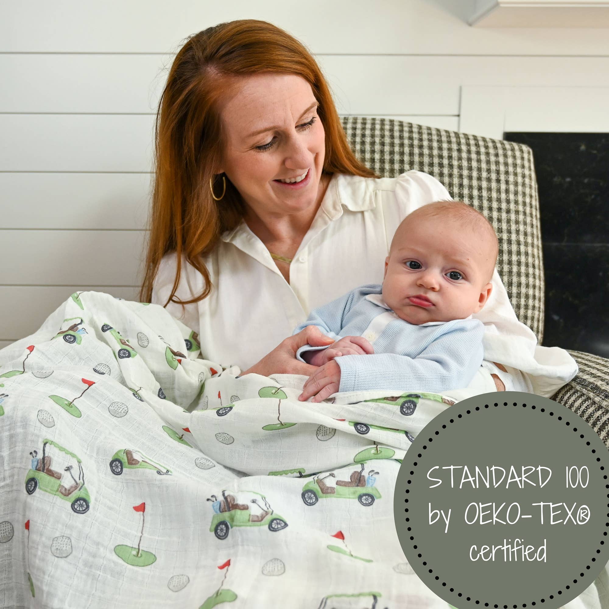 Golf A Round Swaddle Blanket - Summit and Nest