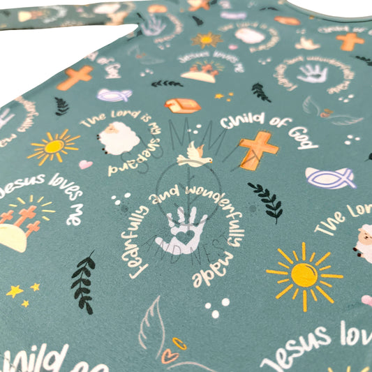 Faithful Blessings- Bamboo two piece pajama set- Toddler and big kid - Summit and Nest