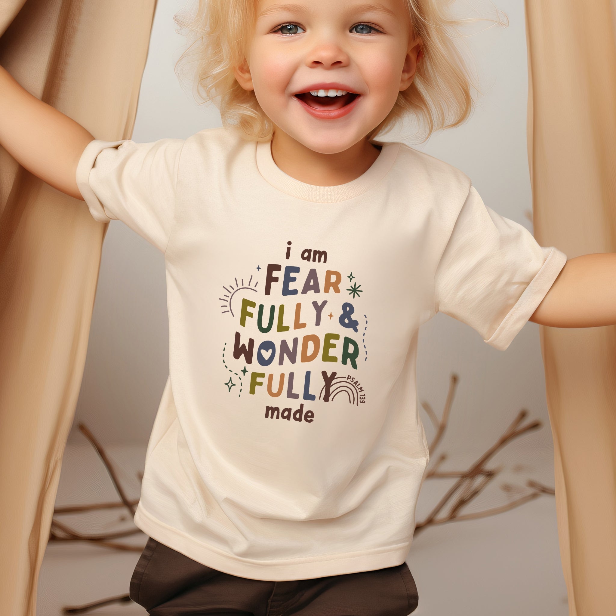 Fearfully and wonderfully made- Short sleeve tee and infant bodysuit - Summit and Nest