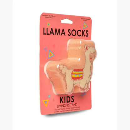 3D Packaged Kids Crew Socks- "Llama Love" - Summit and Nest