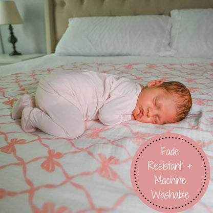 Beautiful Bows Swaddle Blanket - Summit and Nest