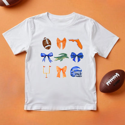 Florida bows- Girl's short sleeve shirt and infant bodysuit - Summit and Nest