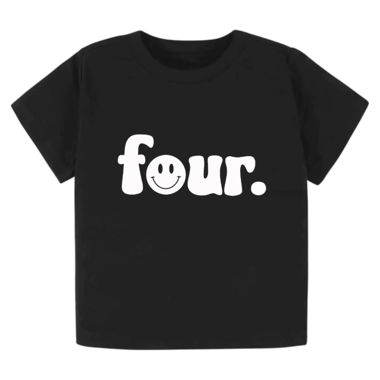 Four. Fourth birthday- Children's shirt - Summit and Nest