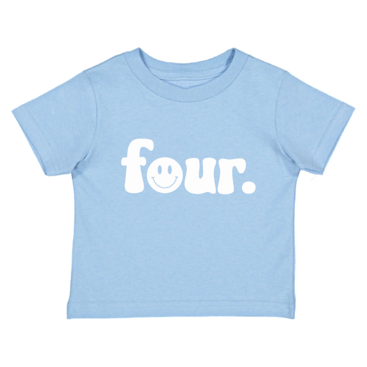 Four. Fourth birthday- Children's shirt - Summit and Nest