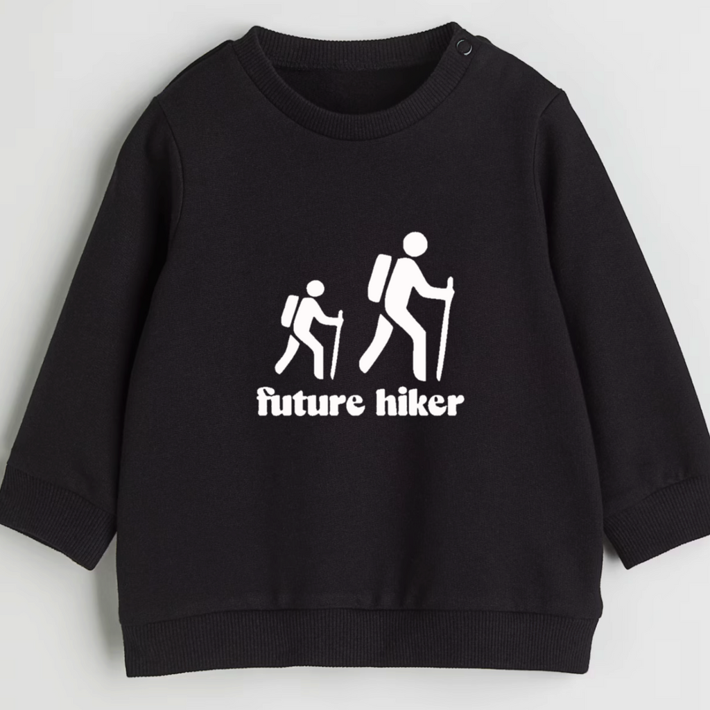 Future hiker- Organic cotton infant and toddler sweatshirt - Summit and Nest
