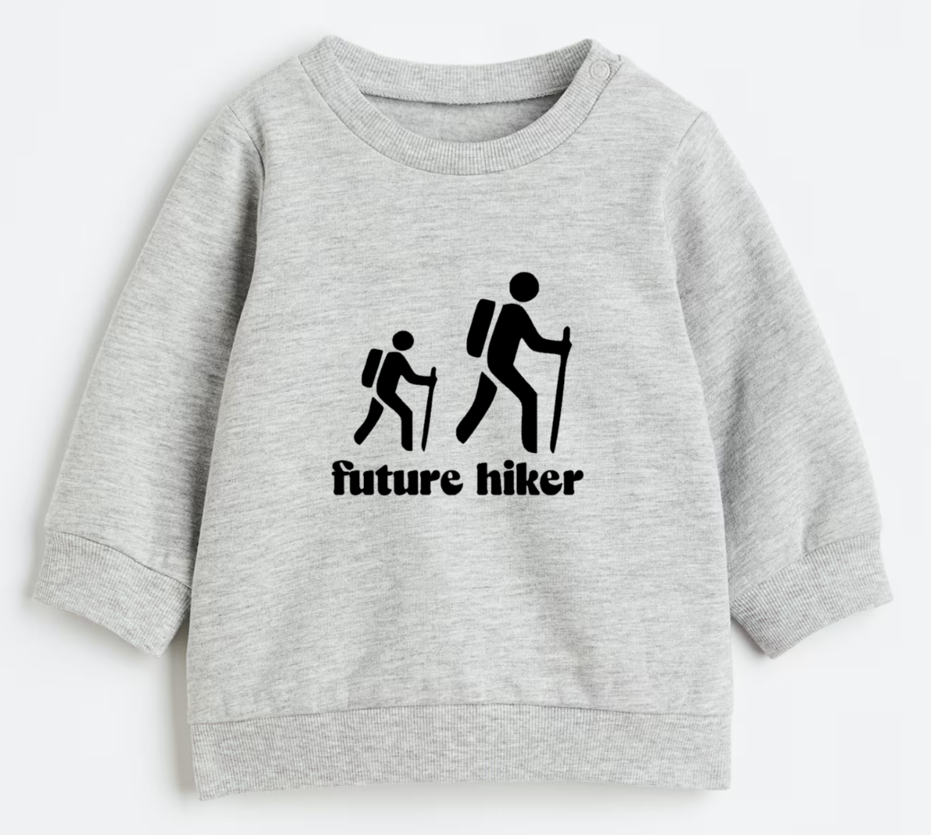 Future hiker- Organic cotton infant and toddler sweatshirt - Summit and Nest