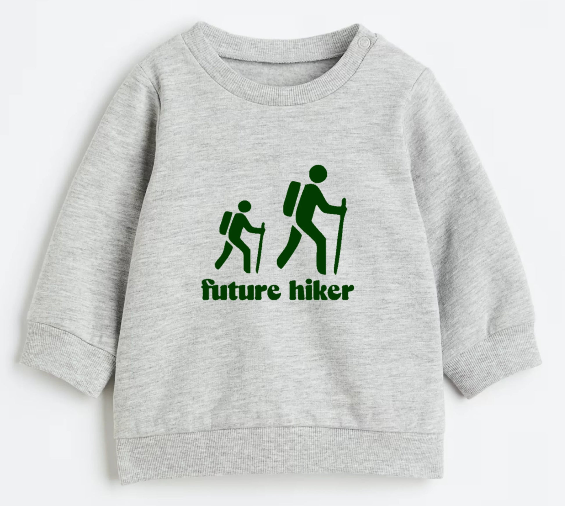 Future hiker- Organic cotton infant and toddler sweatshirt - Summit and Nest