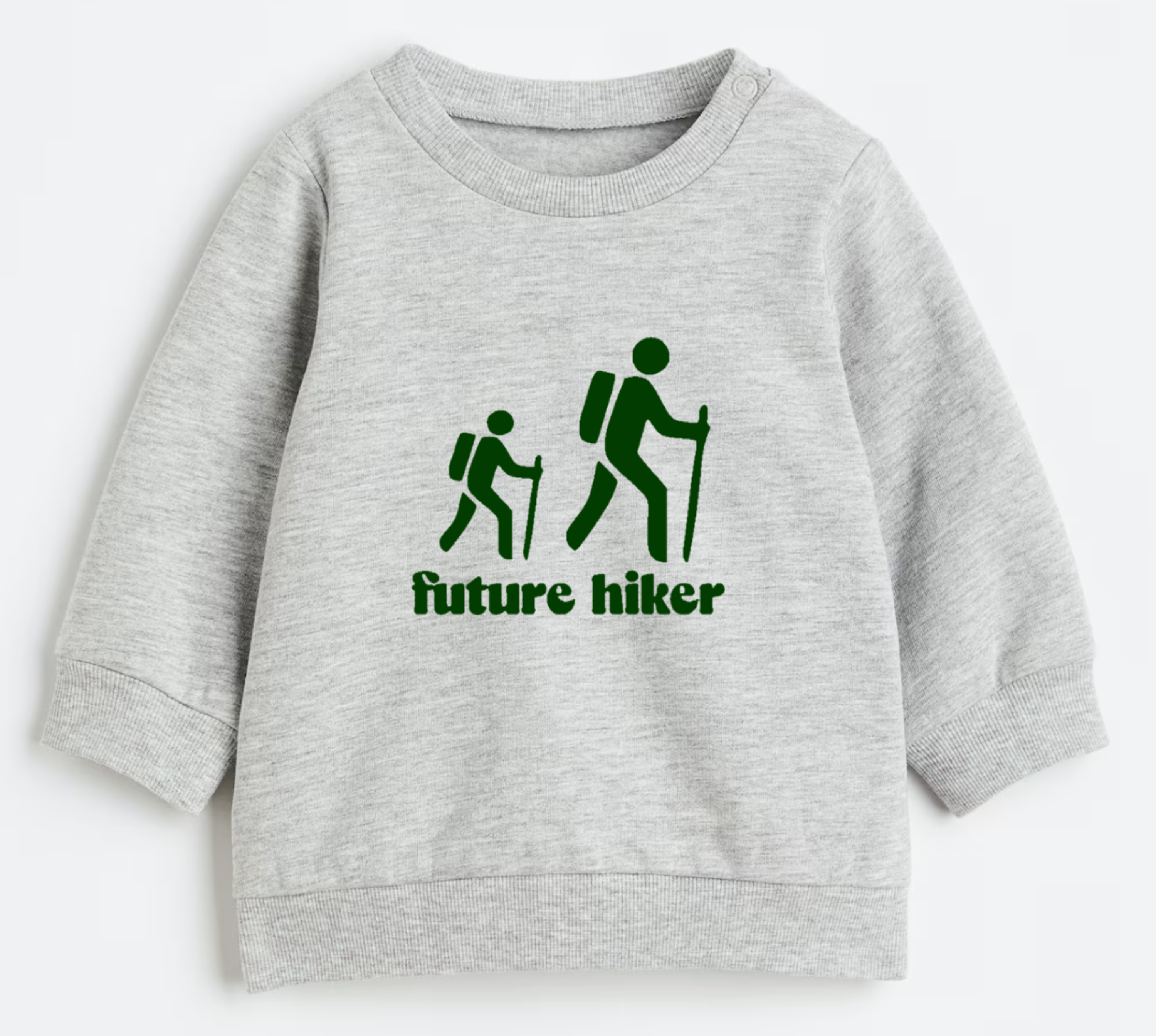 Future hiker- Organic cotton infant and toddler sweatshirt - Summit and Nest