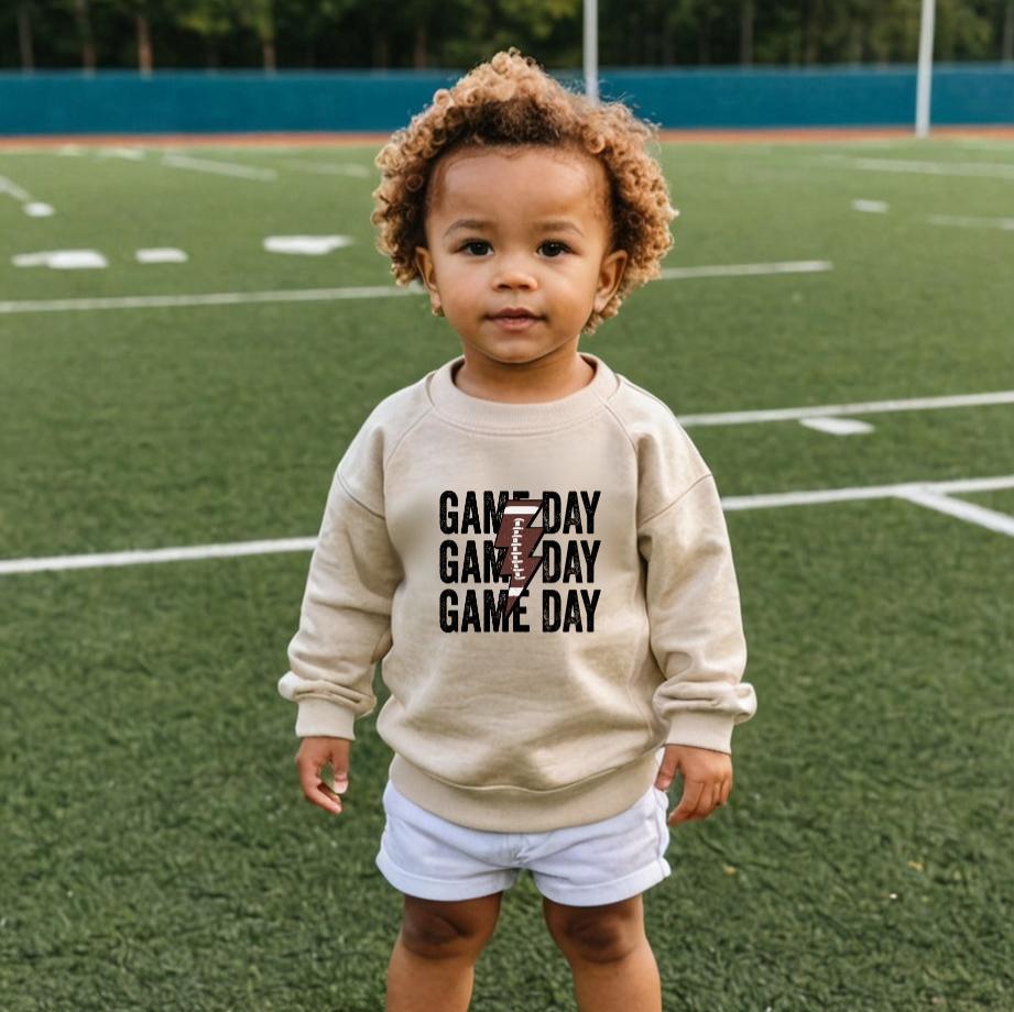 Football game day- Organic cotton infant and toddler sweatshirt - Summit and Nest