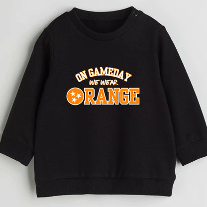 On game day we wear TN orange- Organic cotton infant and toddler sweatshirt - Summit and Nest