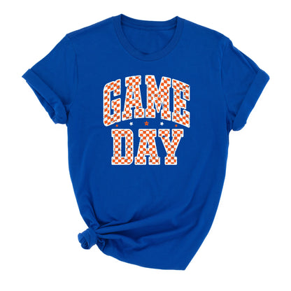 Vintage game day- Orange and blue- Children's shirt and infant bodysuit - Summit and Nest