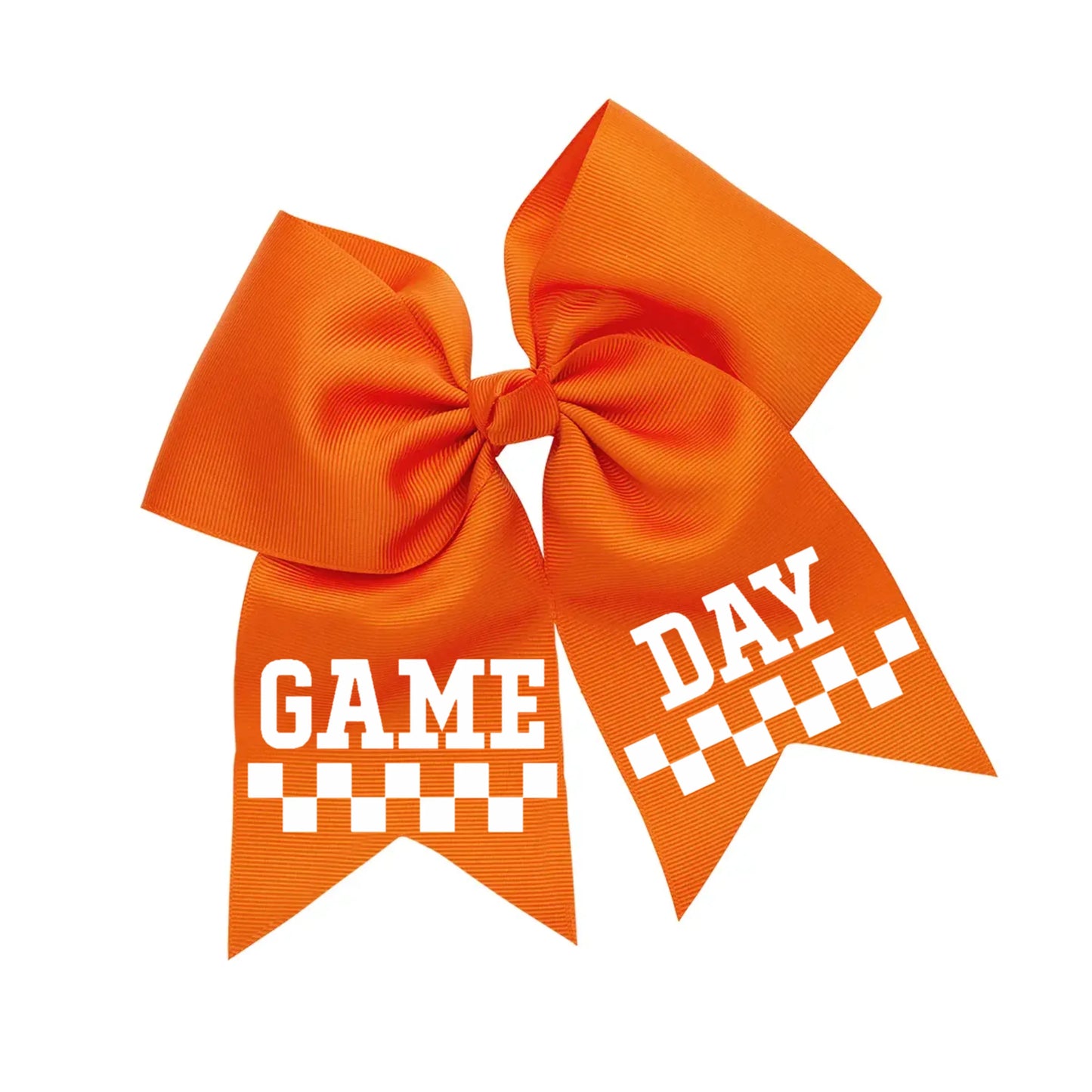 Orange game day hair bow - Summit and Nest