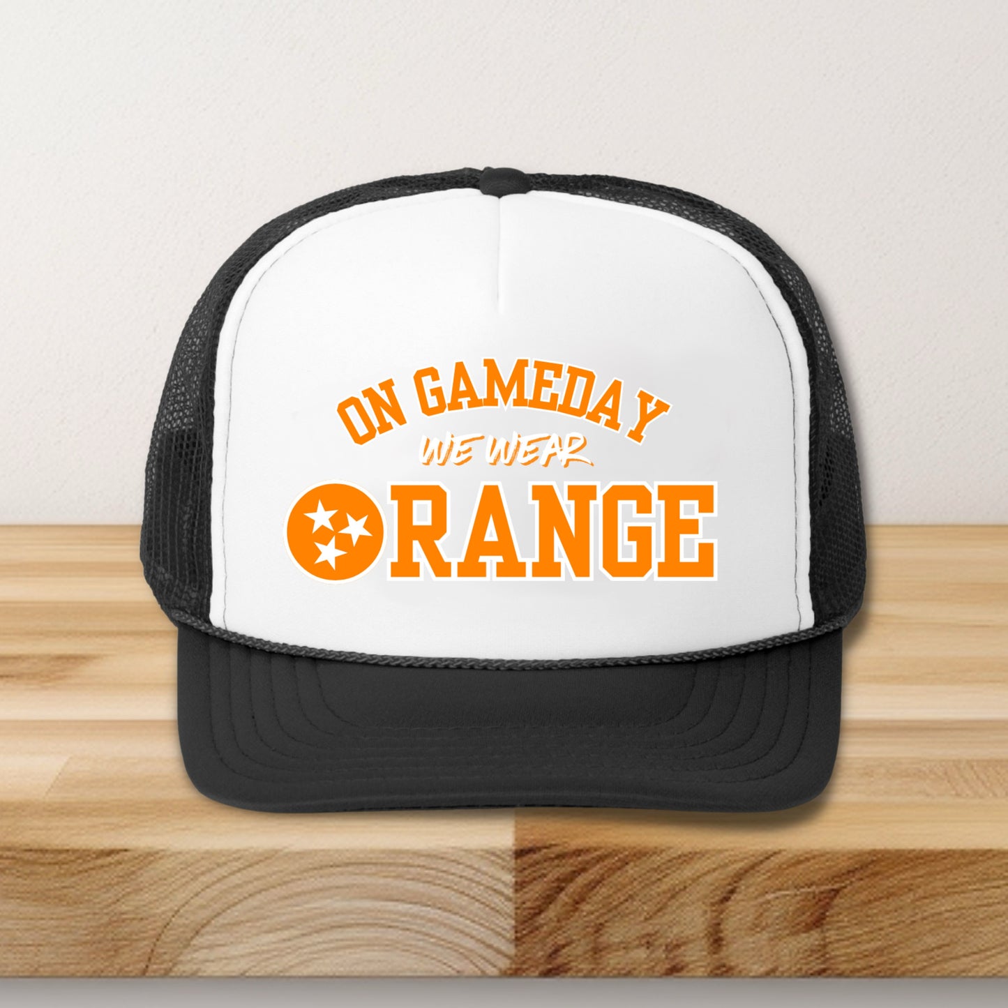 On Gameday We Wear Orange- Kids trucker baseball hat