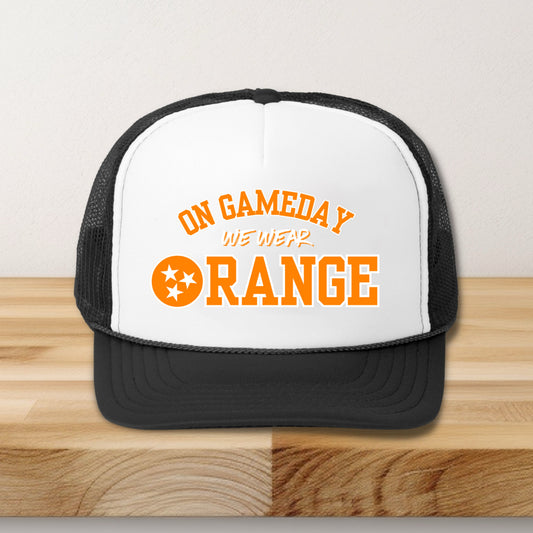 On Gameday We Wear Orange- Kids trucker baseball hat - Summit and Nest