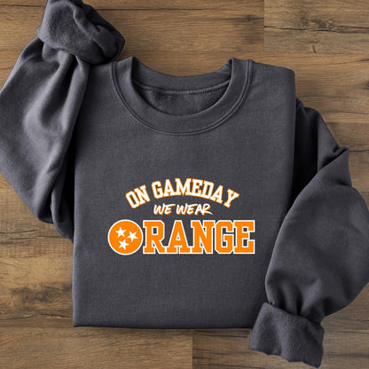 On game day we wear TN orange- Organic cotton infant and toddler sweatshirt - Summit and Nest