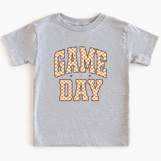 Vintage game day- Orange and white- Children's shirt and infant bodysuit - Summit and Nest