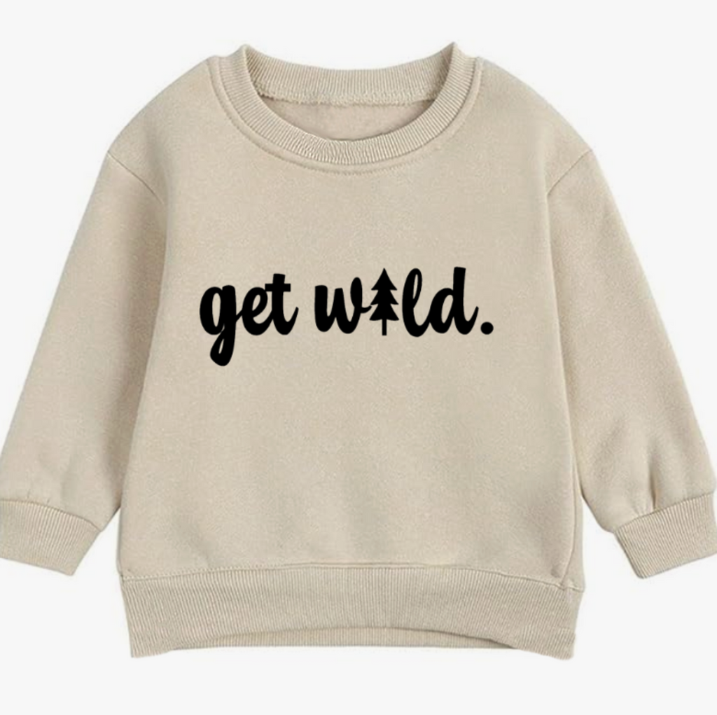 Get wild.- Organic cotton infant and toddler sweatshirt - Summit and Nest
