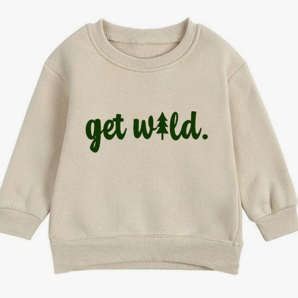 Get wild.- Organic cotton infant and toddler sweatshirt - Summit and Nest