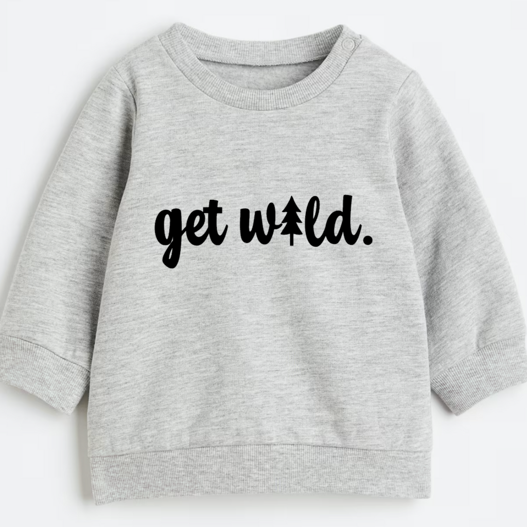 Get wild.- Organic cotton infant and toddler sweatshirt - Summit and Nest