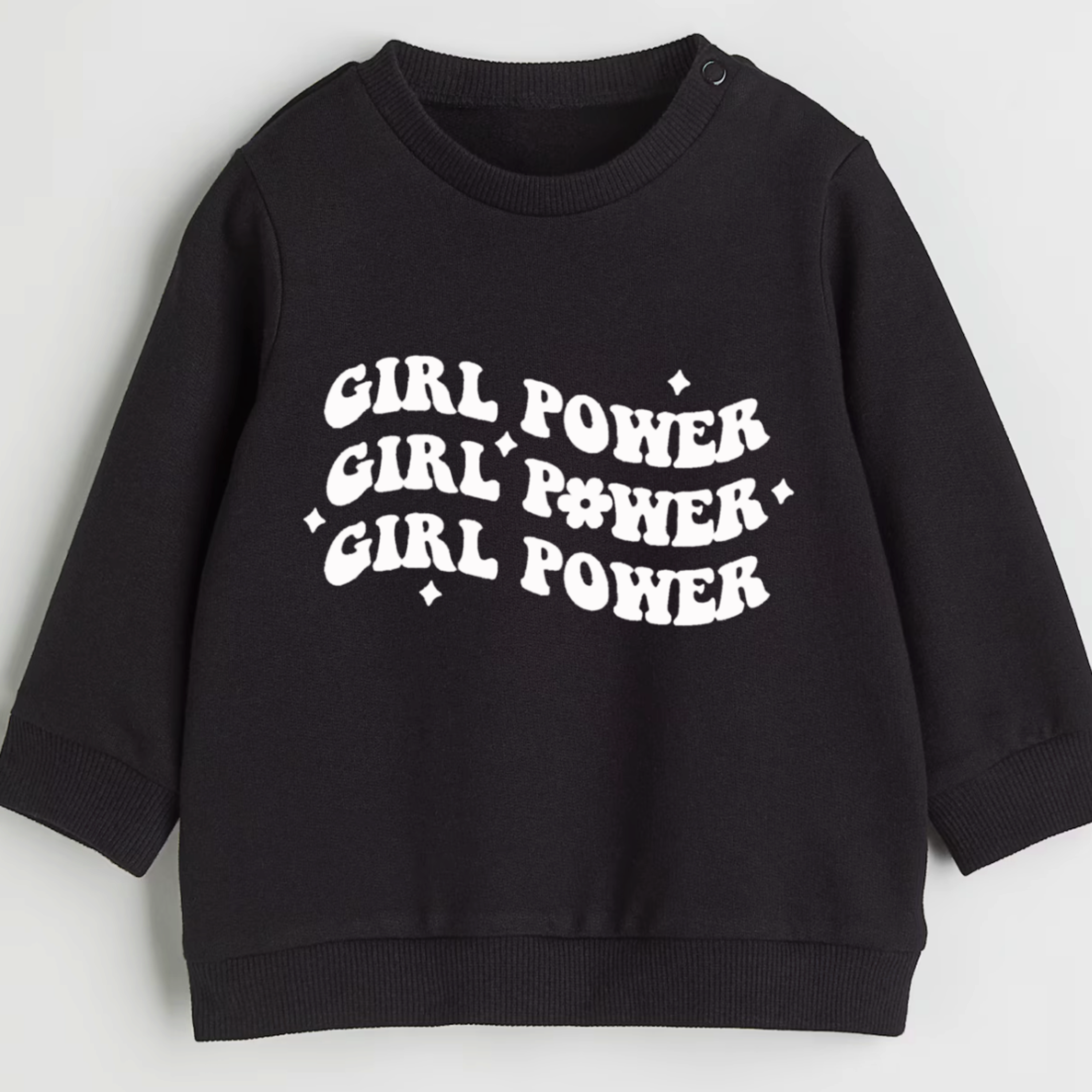 Girl power- Organic cotton infant and toddler sweatshirt - Summit and Nest