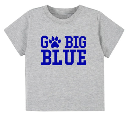 Go Big Blue- Children's shirt and infant bodysuit - Summit and Nest