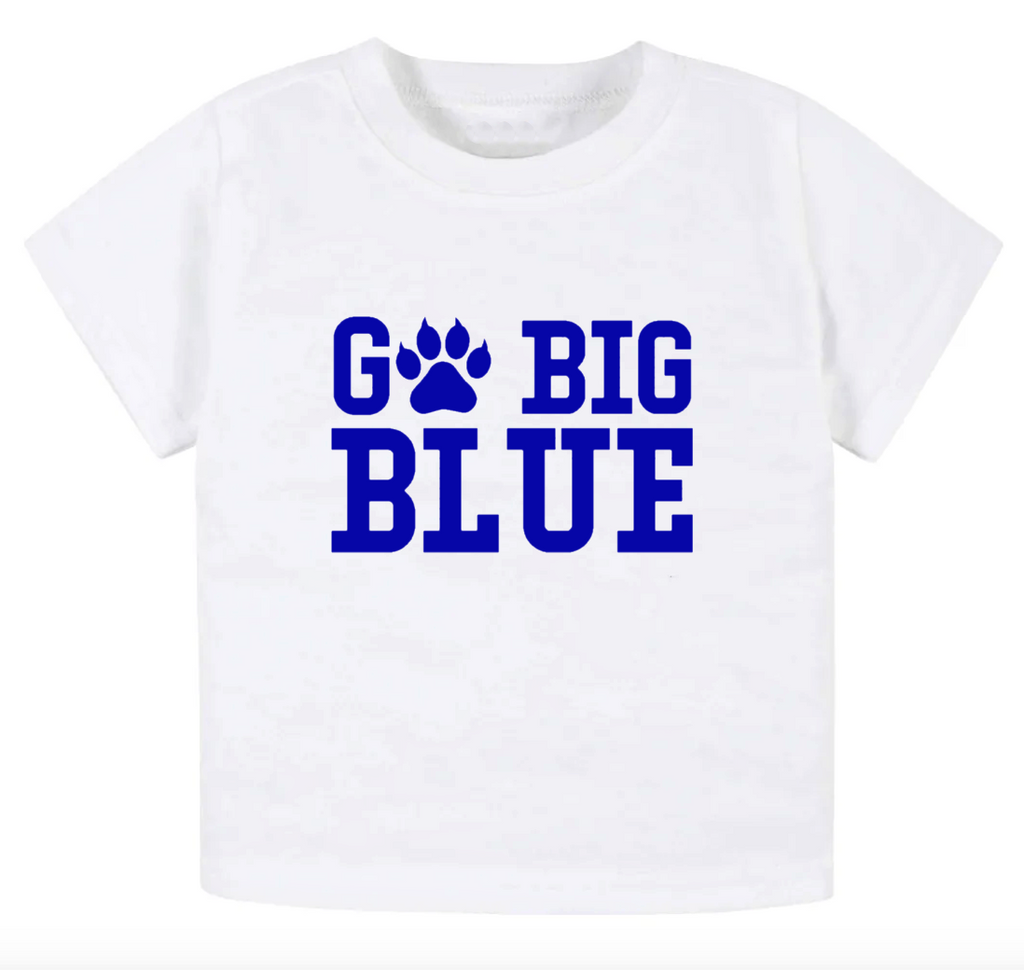 Go Big Blue- Children's shirt and infant bodysuit - Summit and Nest