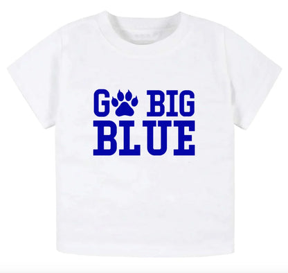 Go Big Blue- Children's shirt and infant bodysuit - Summit and Nest
