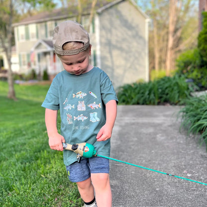 Gone fishing- Short sleeve tee and infant bodysuit - Summit and Nest