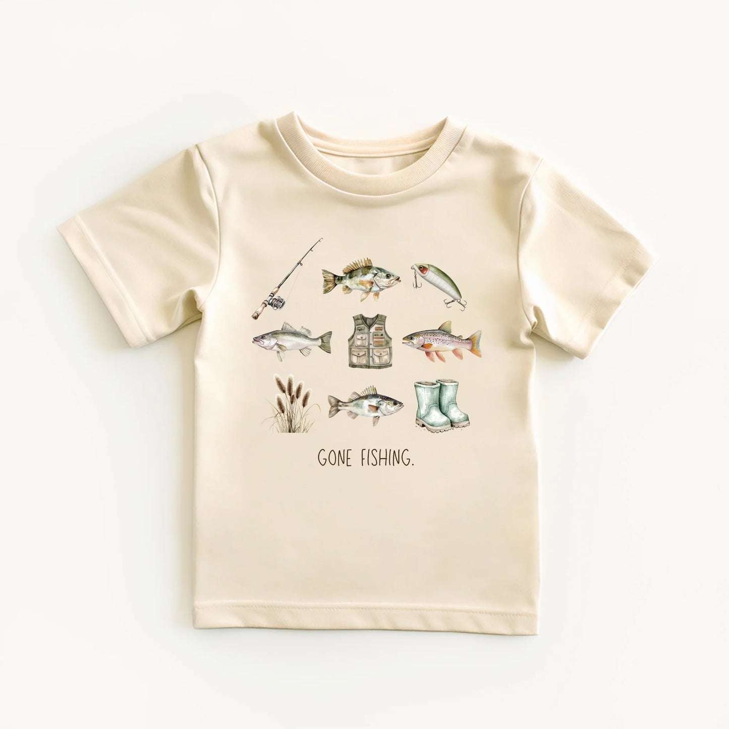 Gone fishing- Short sleeve tee and infant bodysuit - Summit and Nest