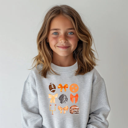 Tennessee bows- Organic cotton infant and toddler sweatshirt - Summit and Nest