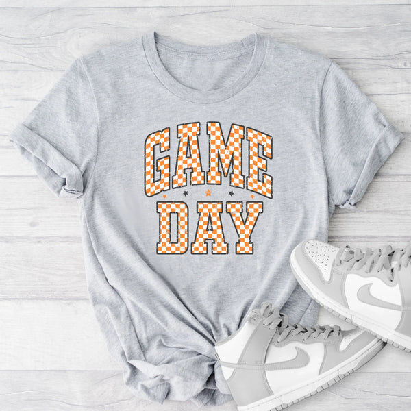 Vintage game day- Orange and white- Children's shirt and infant bodysuit - Summit and Nest