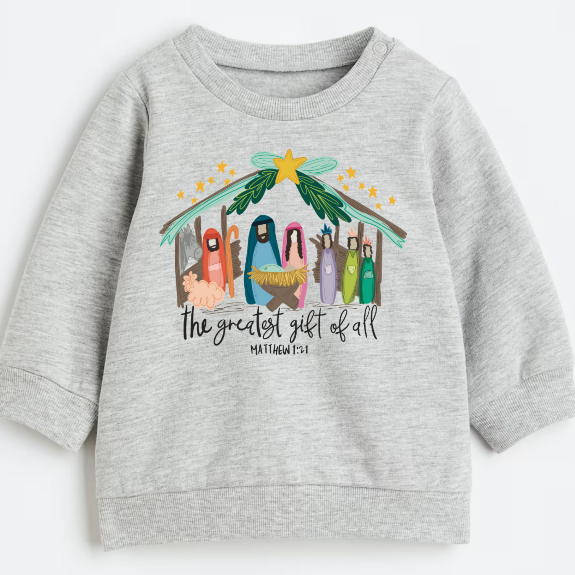 Greatest gift of all- Organic cotton infant and toddler sweatshirt - Summit and Nest