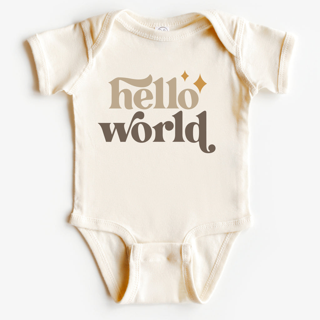 Hello world- Infant bodysuit - Summit and Nest