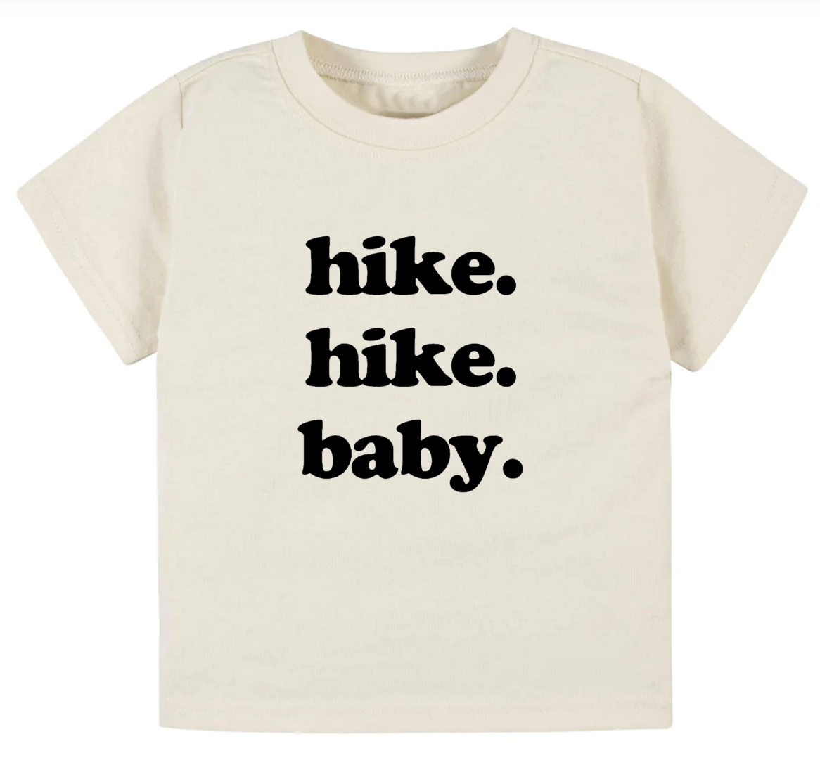 Hike. Hike. Baby.- Children's shirt and infant bodysuit - Summit and Nest